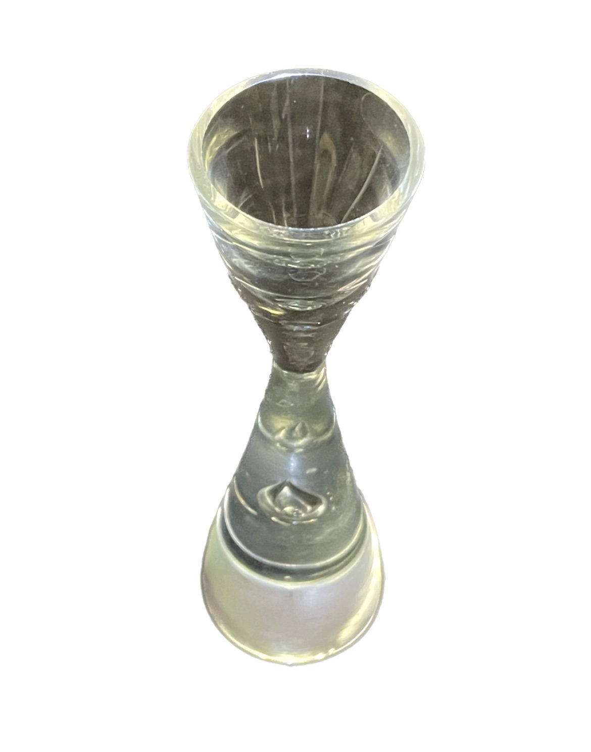 Crystal Princess Glass - Encased Bubble - Holmegaard, Denmark - Small Glass - 0.5 Ounce Shot Glass