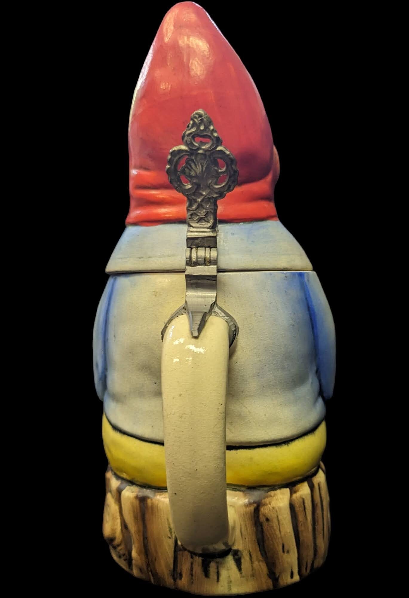 Rosskropf and Gerz Stein 1901 - Antique Gnome Character Beer Stein
