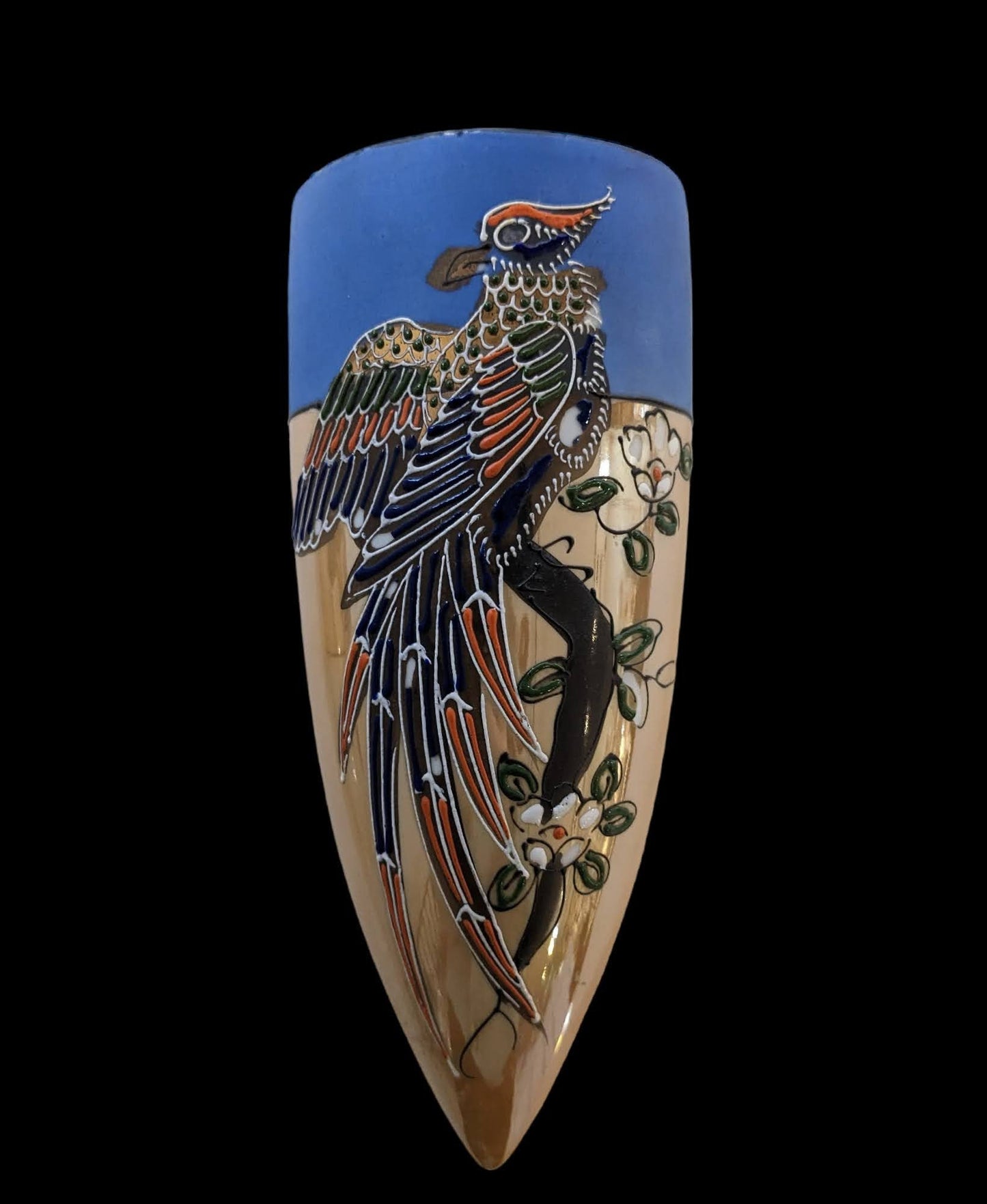 Colorful Bird on Luster Wall Pockets- Sold Individually