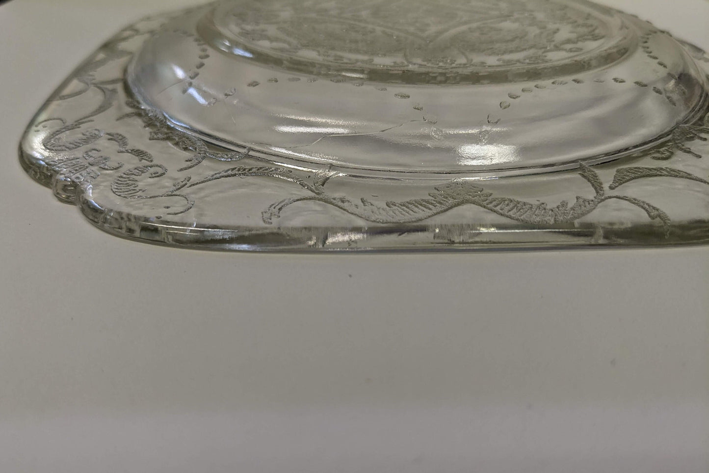 Clear Federal Glass Plates- Vintage- SOLD INDIVIDUALLY