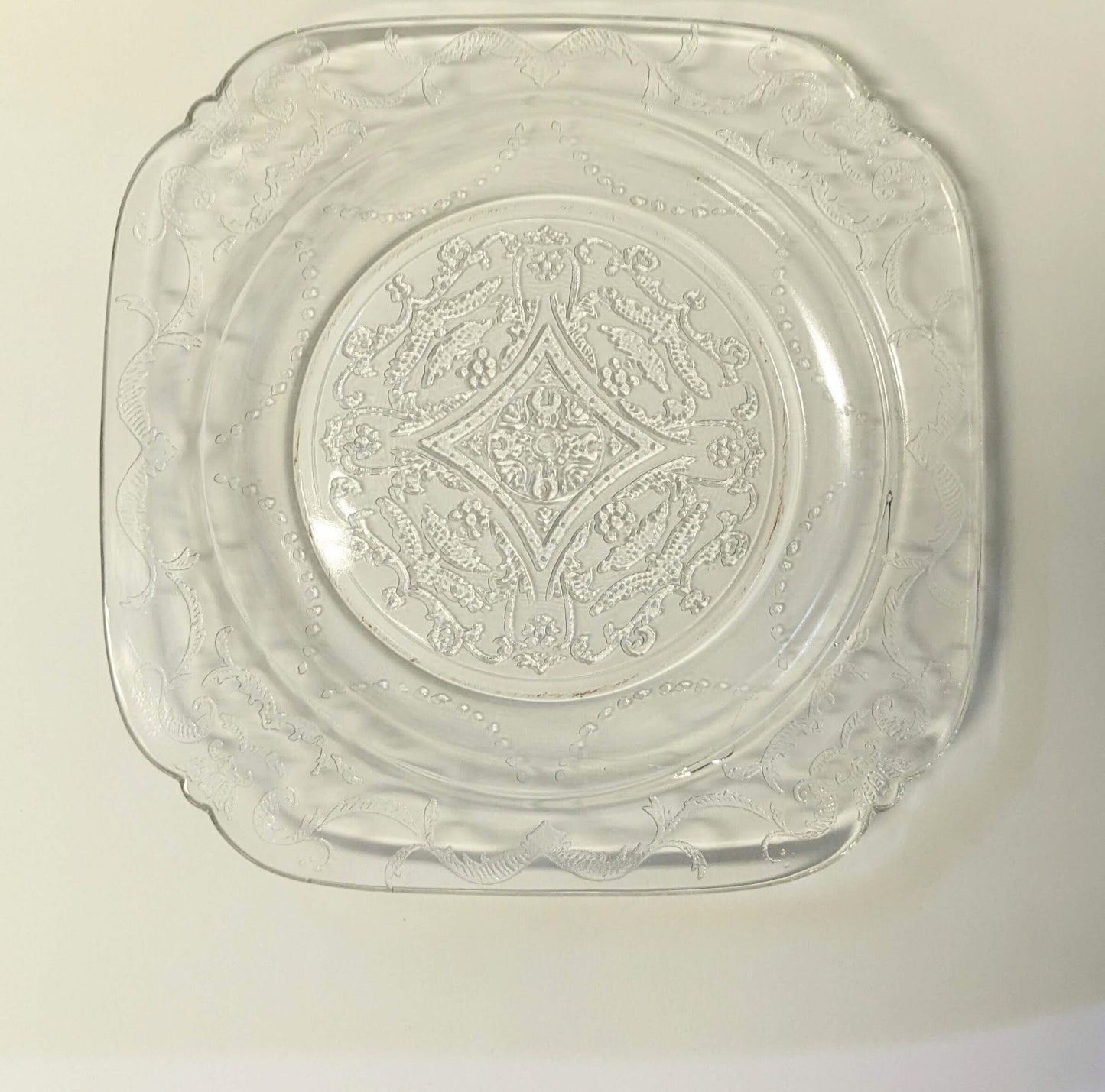 Clear Federal Glass Plates- Vintage- SOLD INDIVIDUALLY
