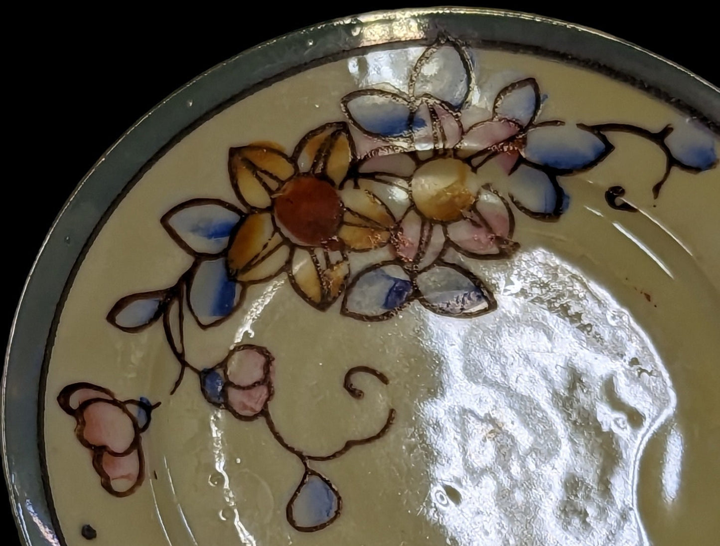 Child's Tea Set, Hand-Painted Japanese LusterWare - 1930s Eggshell Porcelain with Luster Finish - 18 Enchanting Pieces in Set - sold as set.