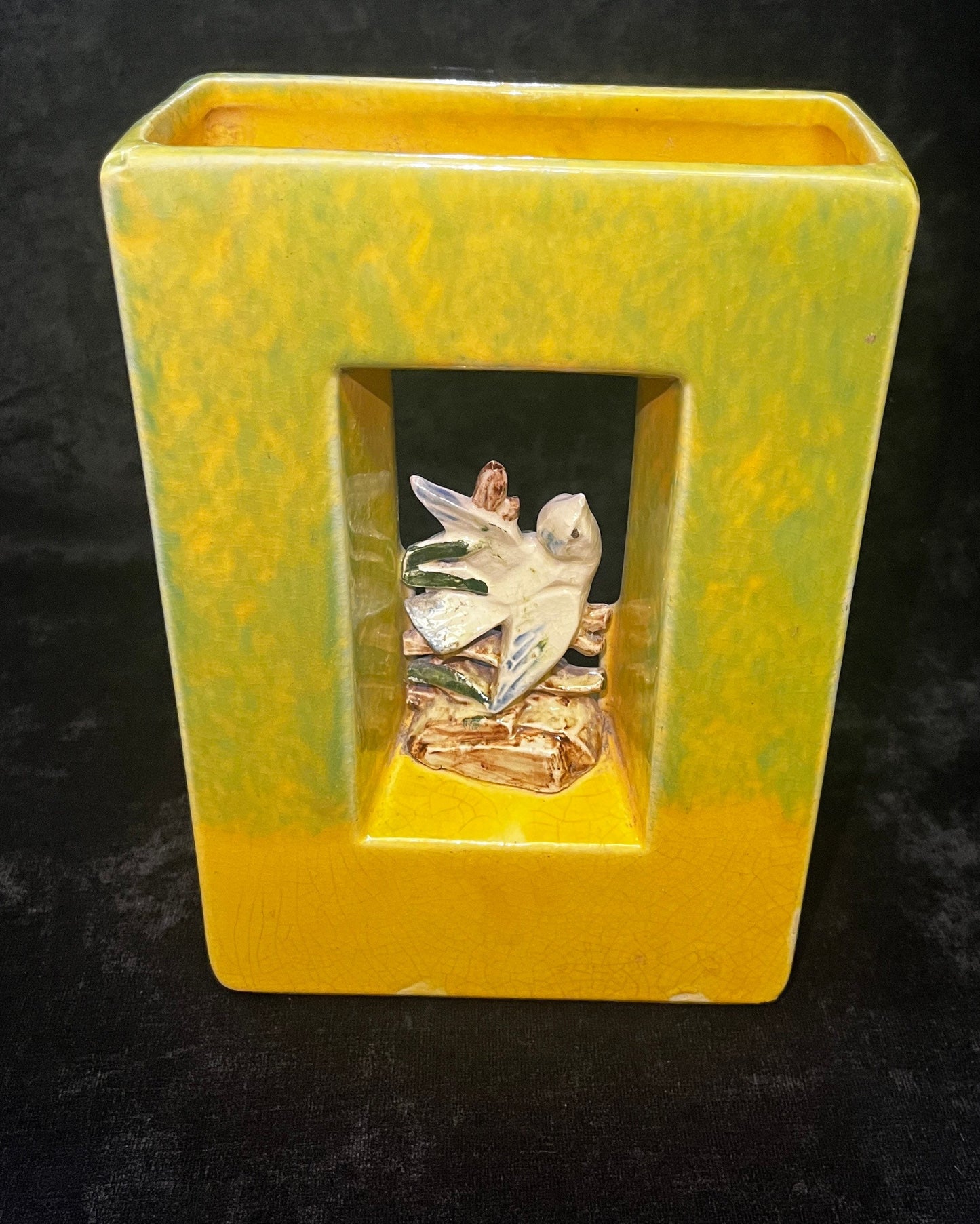 McCoy Arcature Bird Vase - Mid Century Vase - Window center Vase - BookEnd Vase