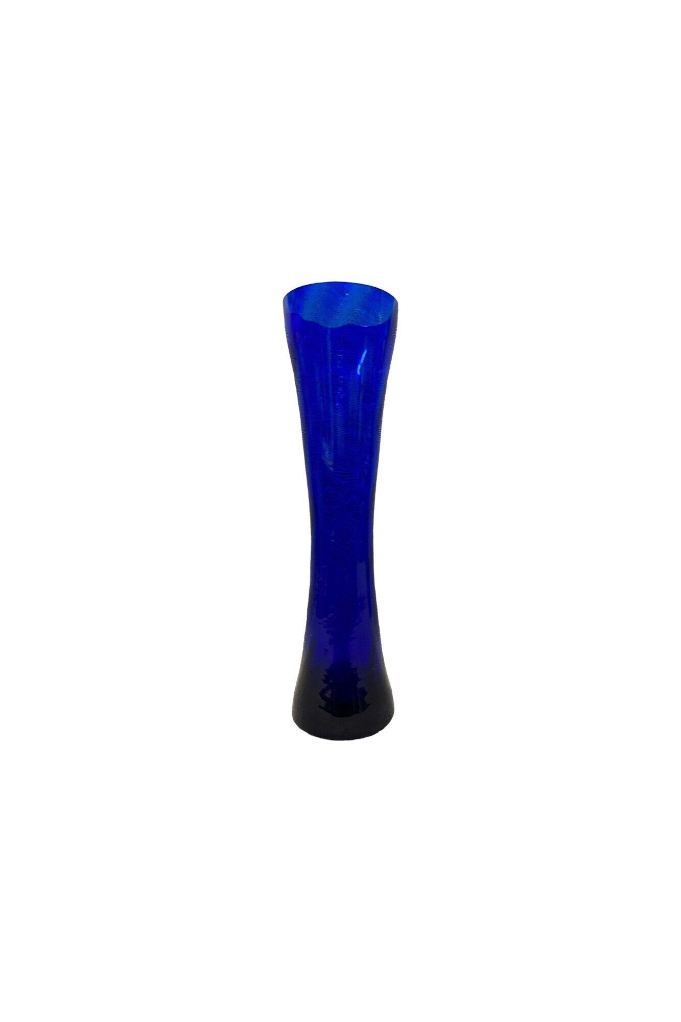 Swedish Cobalt Blue Glass Bud Vase- Cobalt Blue Propagation Vase - Mid Century Modern Cobalt Bud Vase - MCM Vase