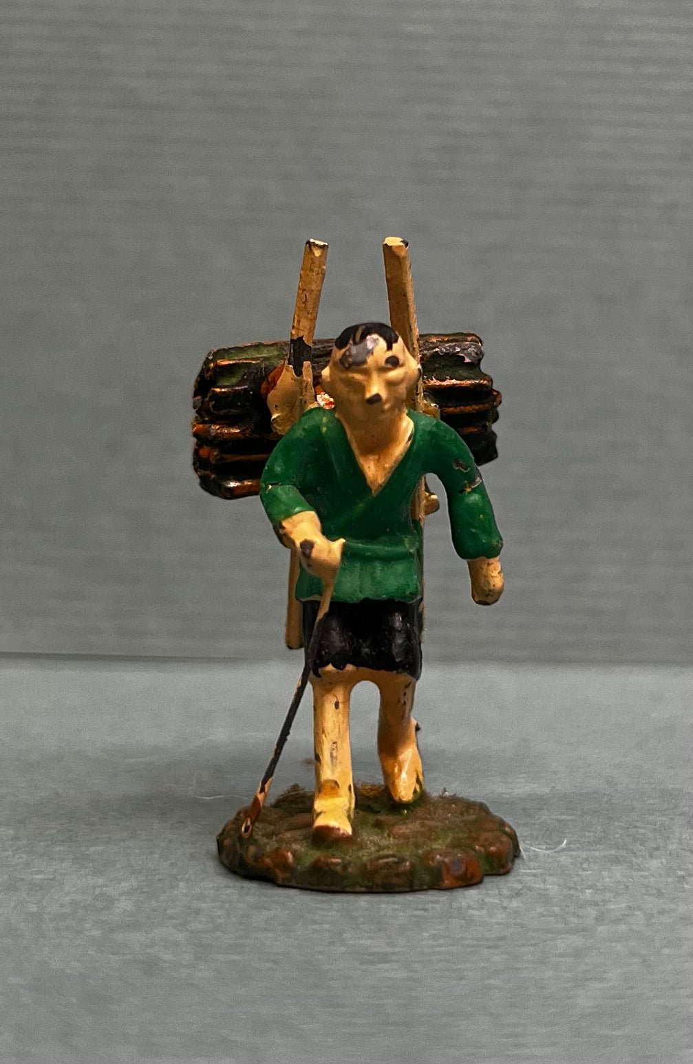 Miniature Japanese Metal Figurines - Sold as Set of 8