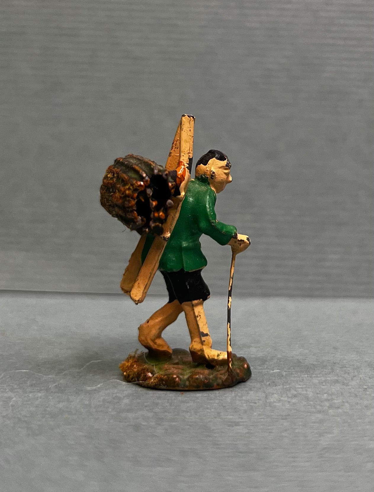 Miniature Japanese Metal Figurines - Sold as Set of 8