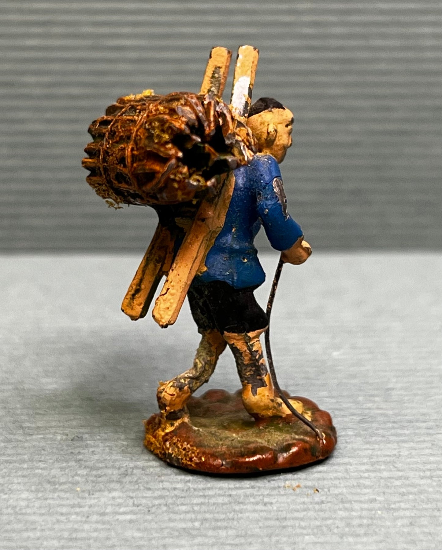 Miniature Japanese Metal Figurines - Sold as Set of 5