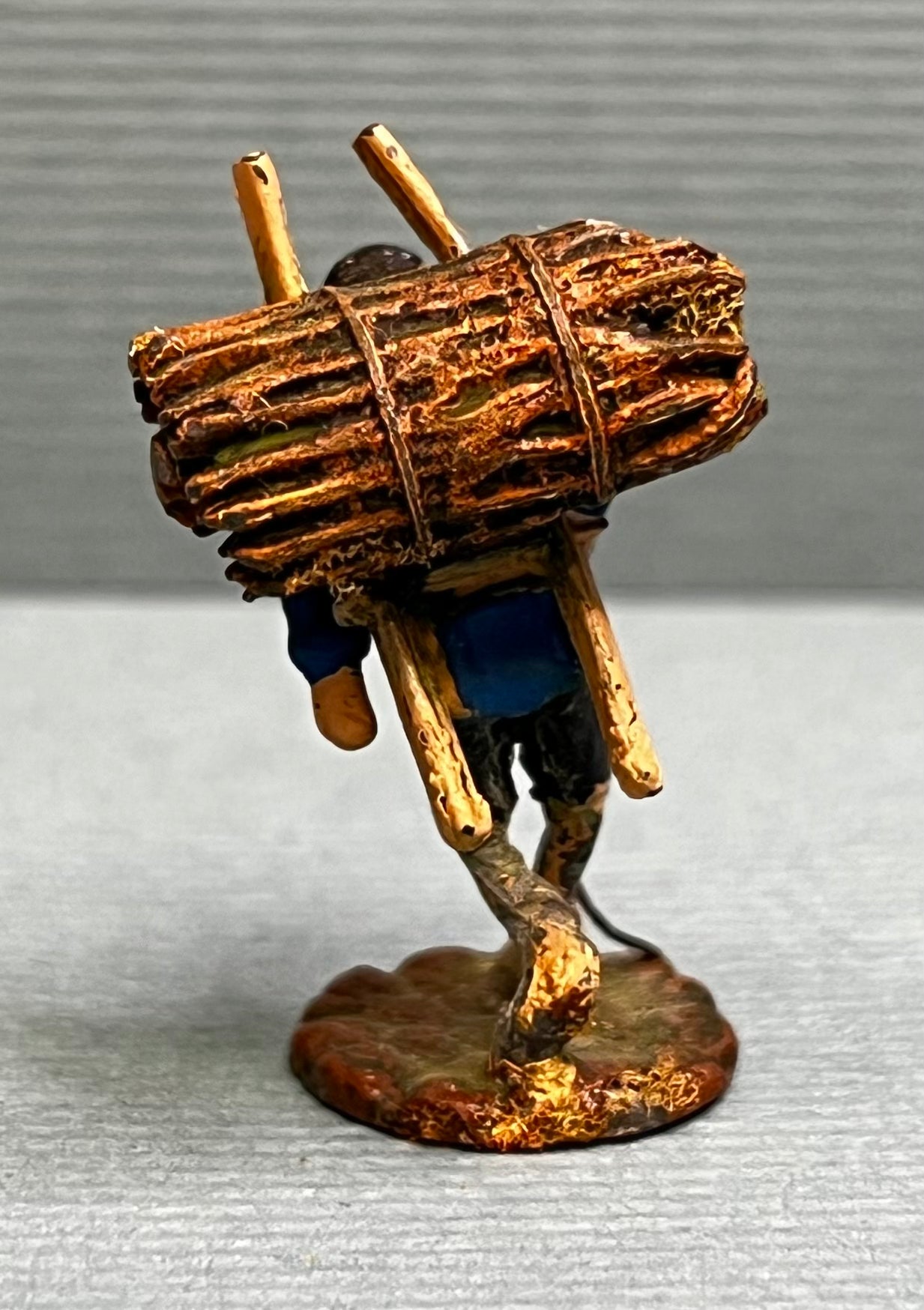 Miniature Japanese Metal Figurines - Sold as Set of 5