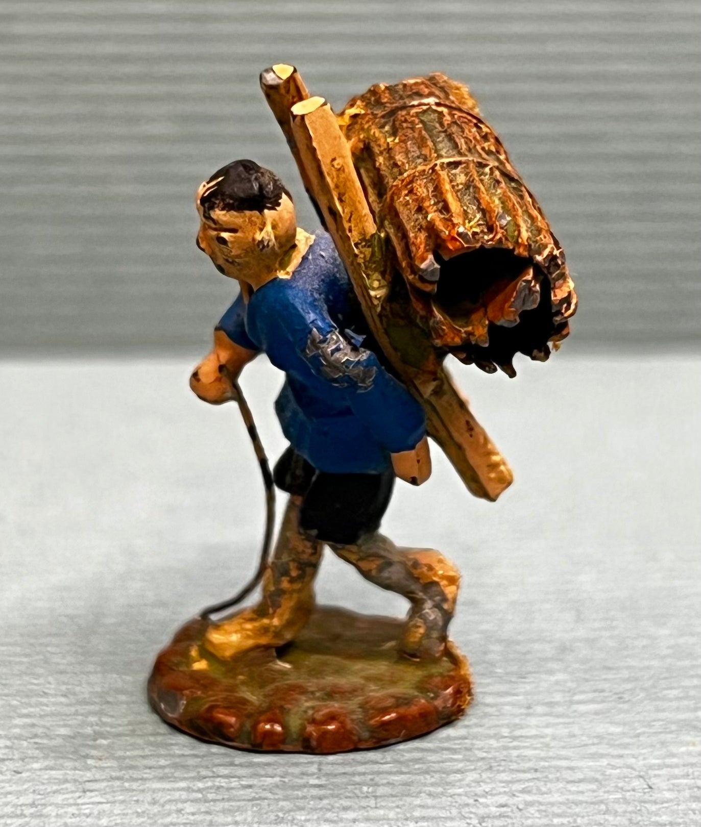 Miniature Japanese Metal Figurines - Sold as Set of 5