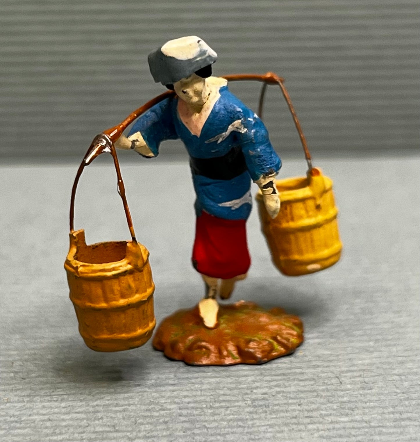 Miniature Japanese Metal Figurines - Sold as Set of 5