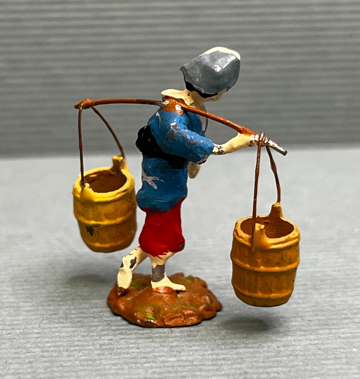 Miniature Japanese Metal Figurines - Sold as Set of 5