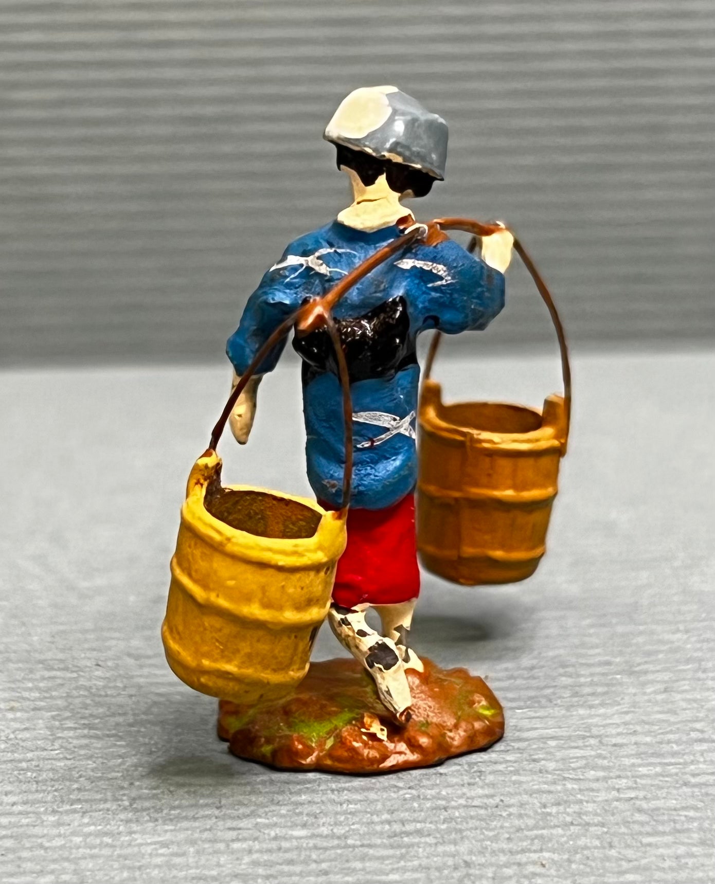Miniature Japanese Metal Figurines - Sold as Set of 5