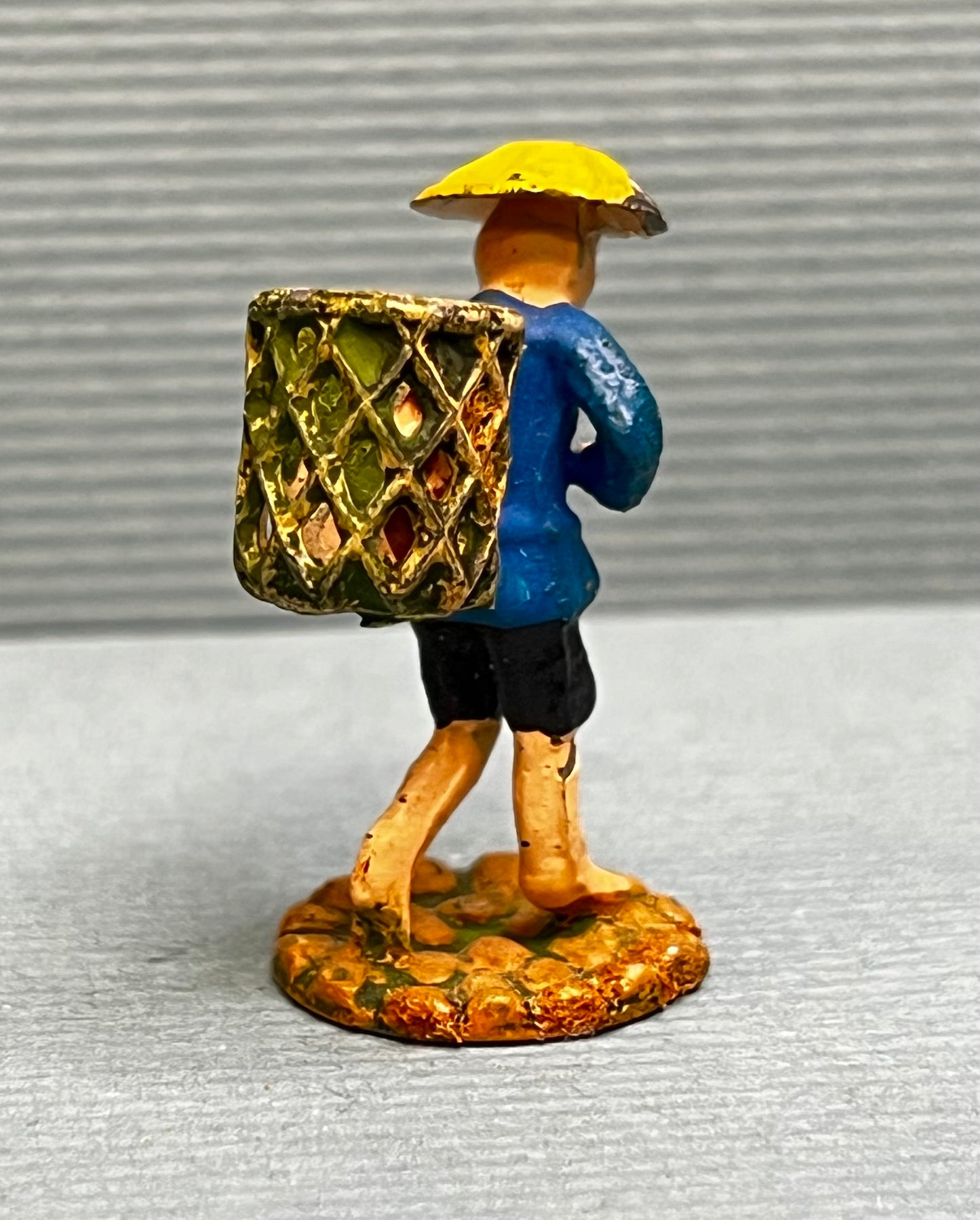 Miniature Japanese Metal Figurines - Sold as Set of 5