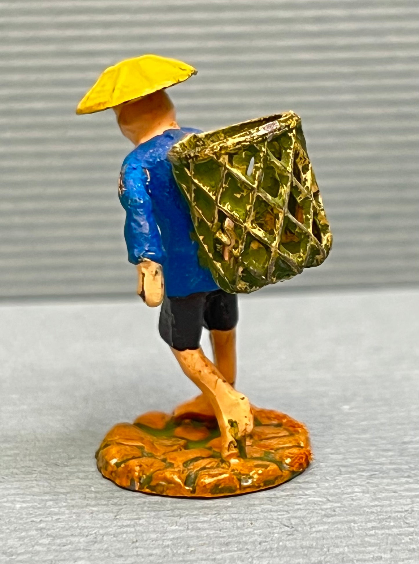 Miniature Japanese Metal Figurines - Sold as Set of 5