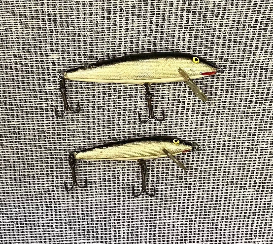 Rapala Original Floating Model - 1 Minow and 1 Count-down - Vintage Fishing Hooks - Lures From Finland - 2 sold as a set