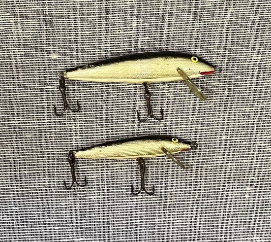Rapala Original Floating Model - 1 Minow and 1 Count-down - Vintage Fishing Hooks - Lures From Finland - 2 sold as a set