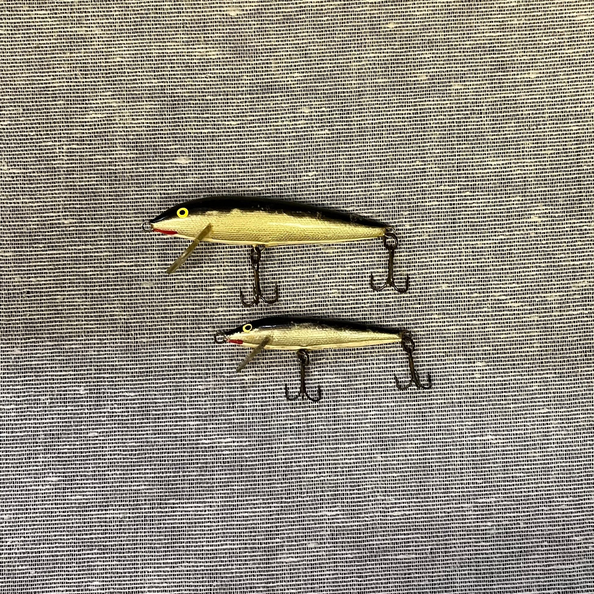 Rapala Original Floating Model - 1 Minow and 1 Count-down - Vintage Fishing Hooks - Lures From Finland - 2 sold as a set