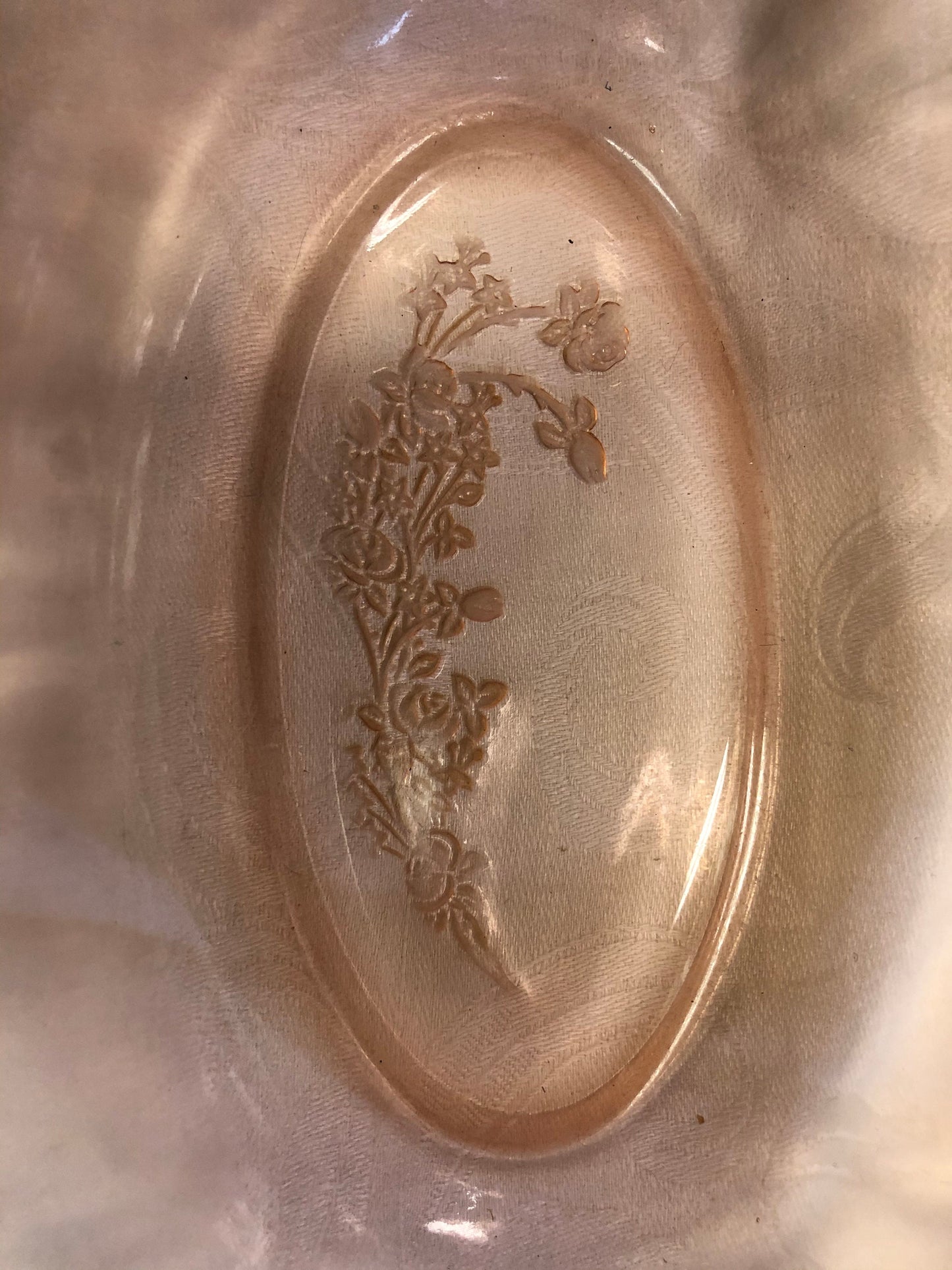 Sharon Pink Depression Glass Vegetable Bowl - Federal Glass Company - 1939 - Sharon Pink Serving Bowl