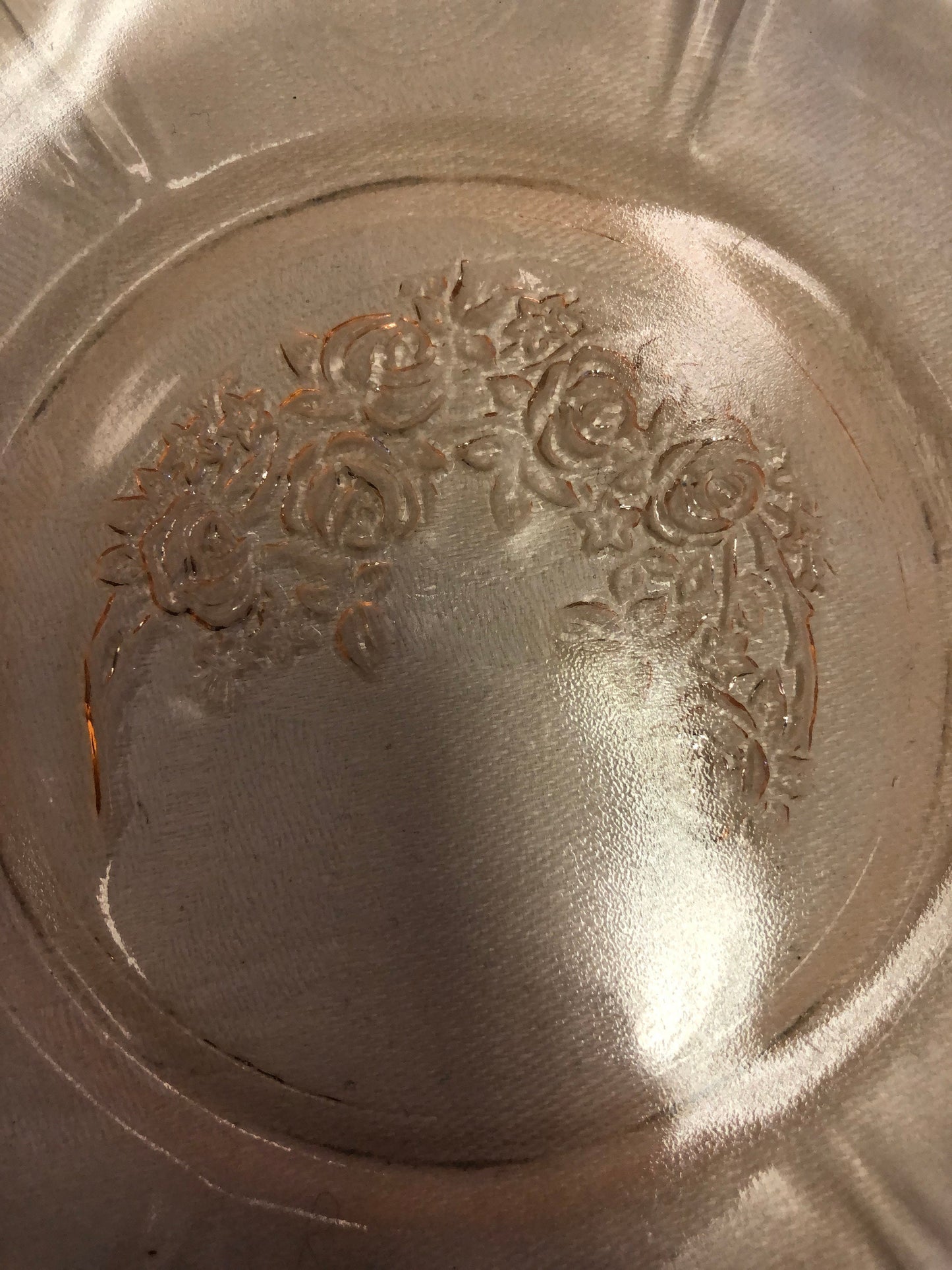 Sharon Pink Depression Glass Serving Bowl- Federal Glass Company - 1939