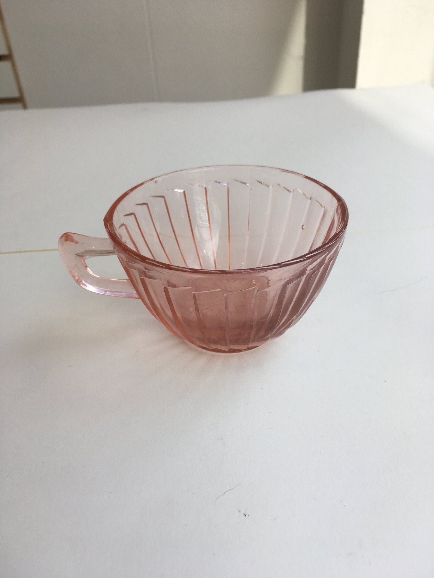 1930s Jeannette Pink Depression Glass Sierra Pinwheel Teacups - 3 Available - Sold Separately