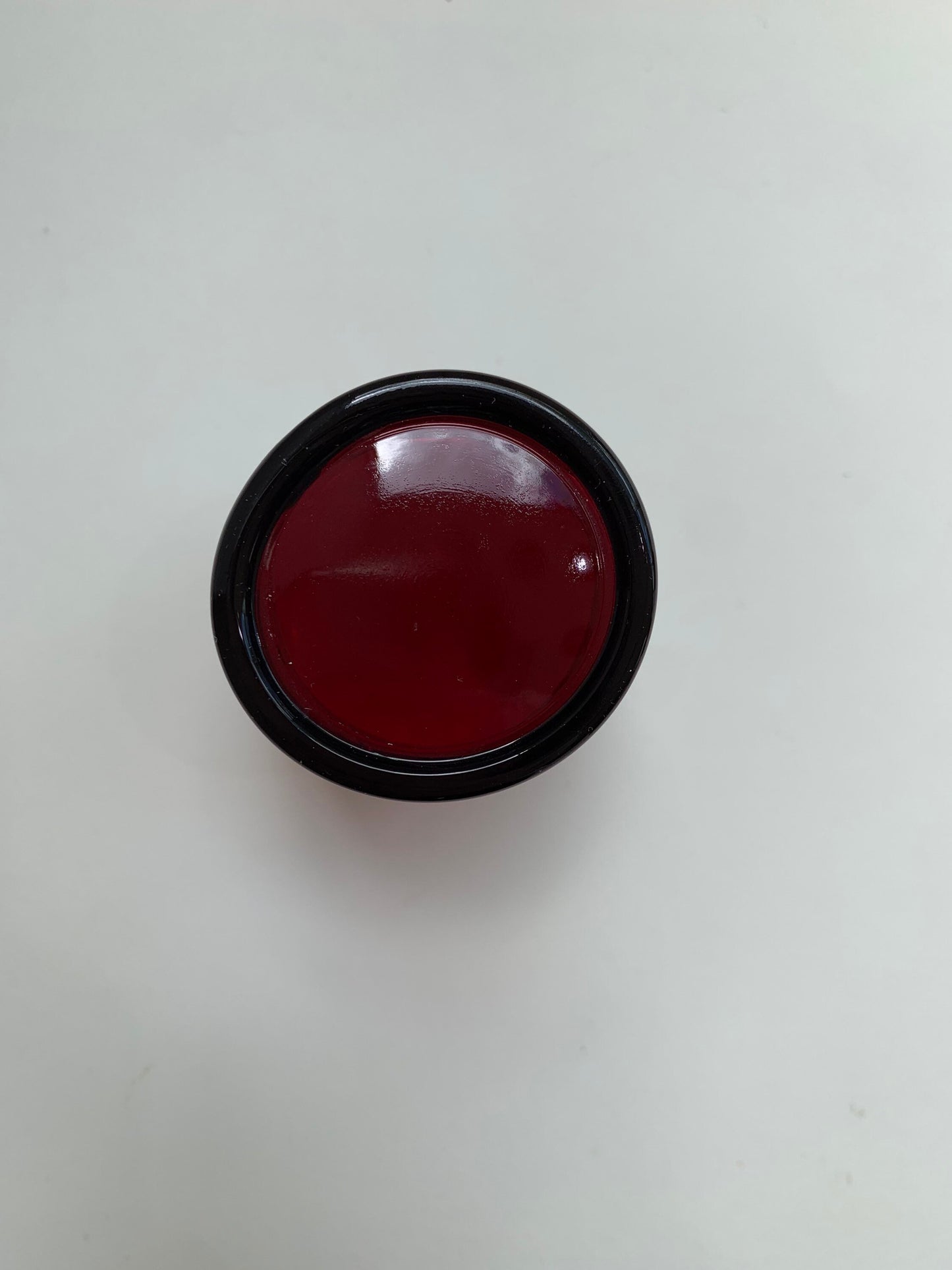 Pressed Ruby Glass Juice Glass - Vintage