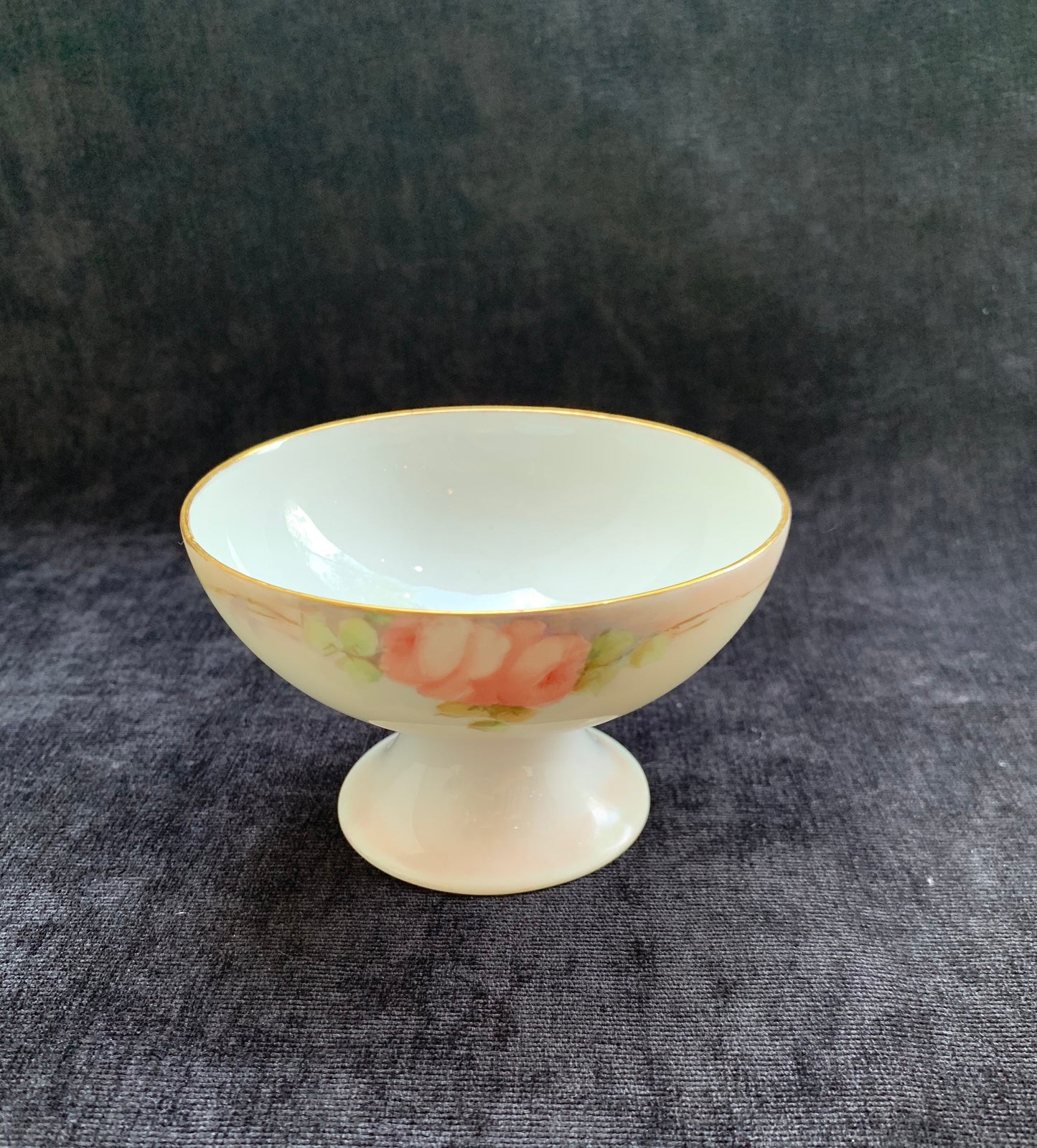 Hand Painted DC France Maley Design, Compote Dishes - Set of 2 - Vintage