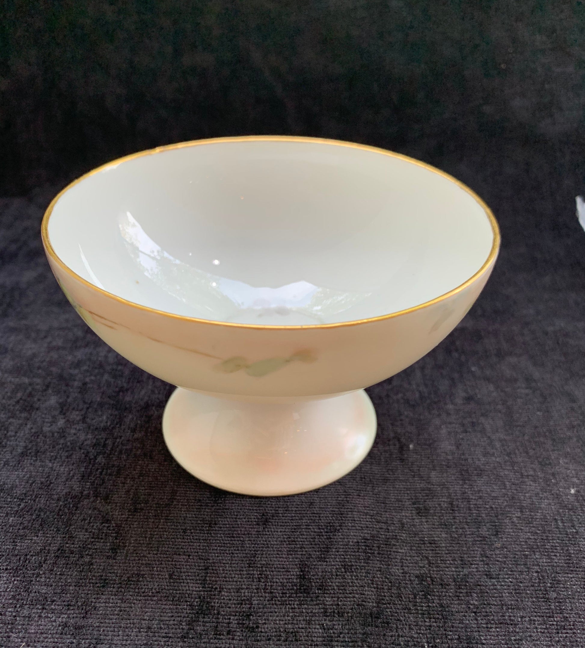 Hand Painted DC France Maley Design, Compote Dishes - Set of 2 - Vintage