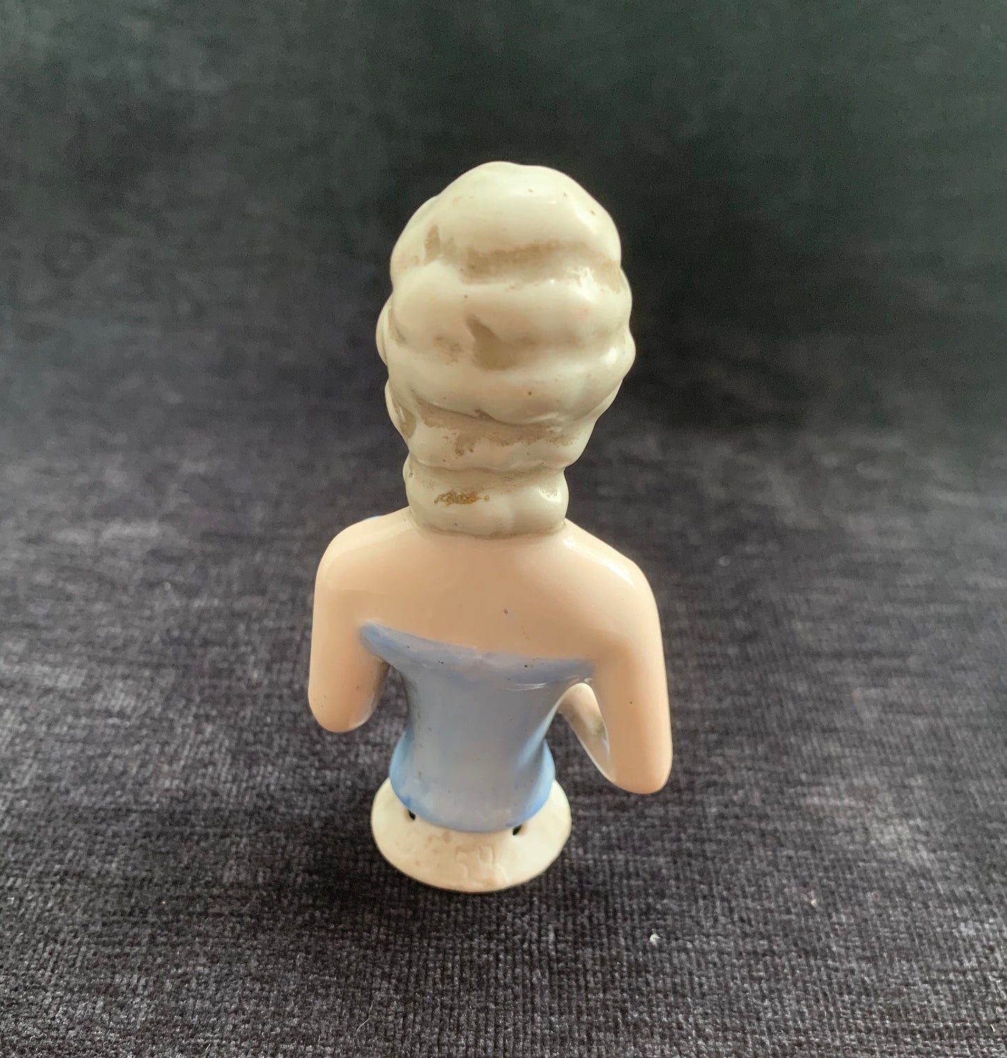 Bisque Victorian Lady Handle Topper for Clothes Brush Made in Germany