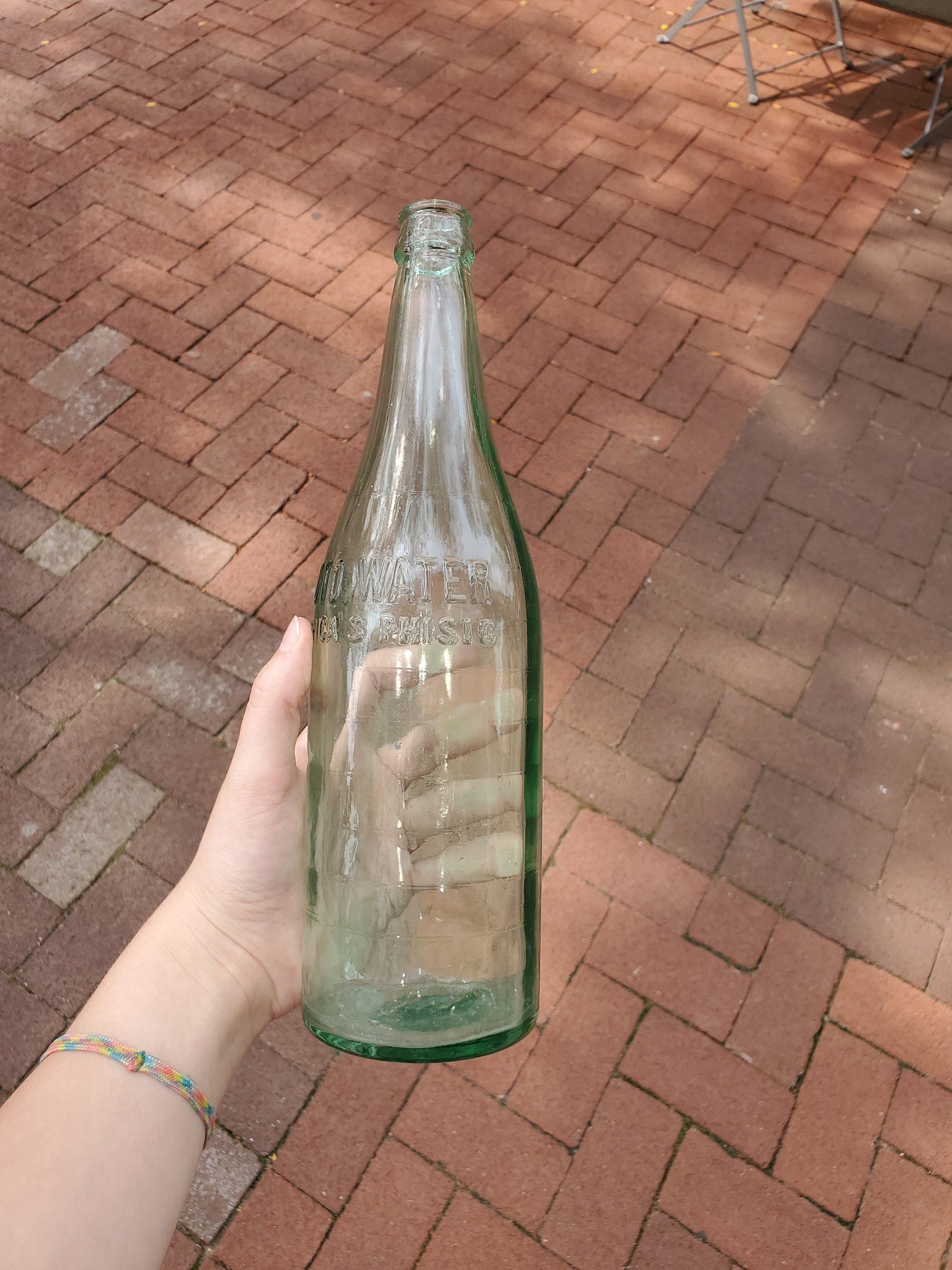 Pluto's Water "America's Phisic" 11 Inch Vintage Bottle