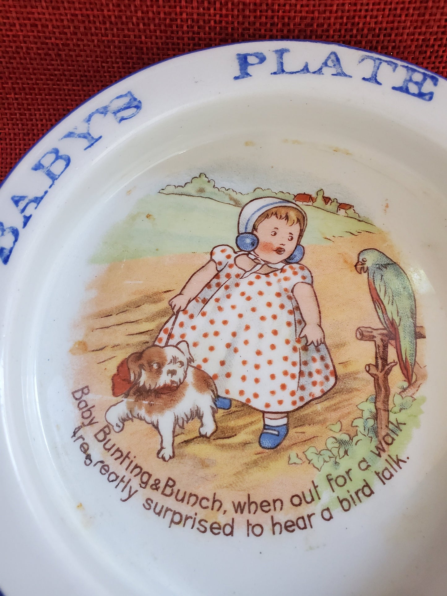 Baby's Plate/ Bowl by D.E. McNicol - antique