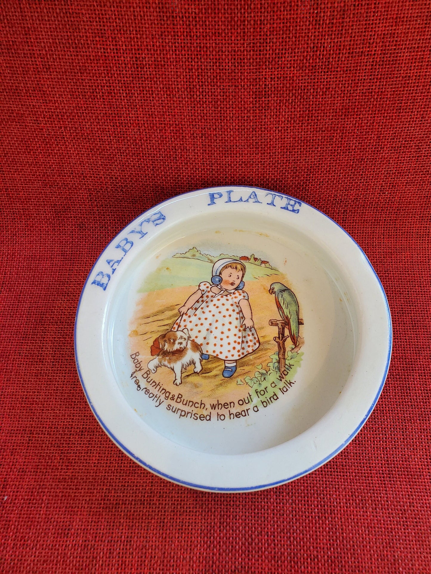 Baby's Plate/ Bowl by D.E. McNicol - antique