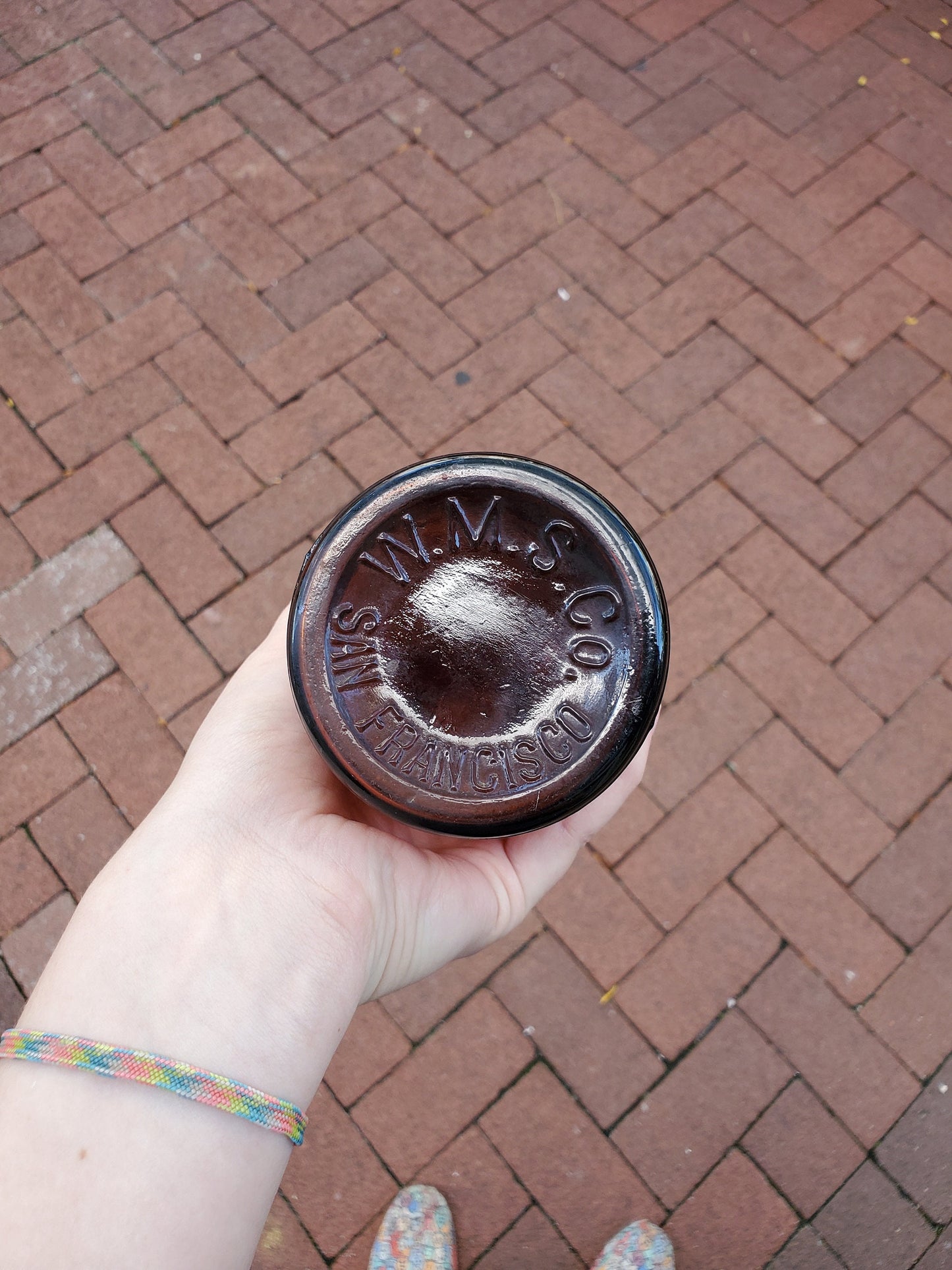 Witter Springs Water, Vintage Amber Glass Bottle From Early 1900s