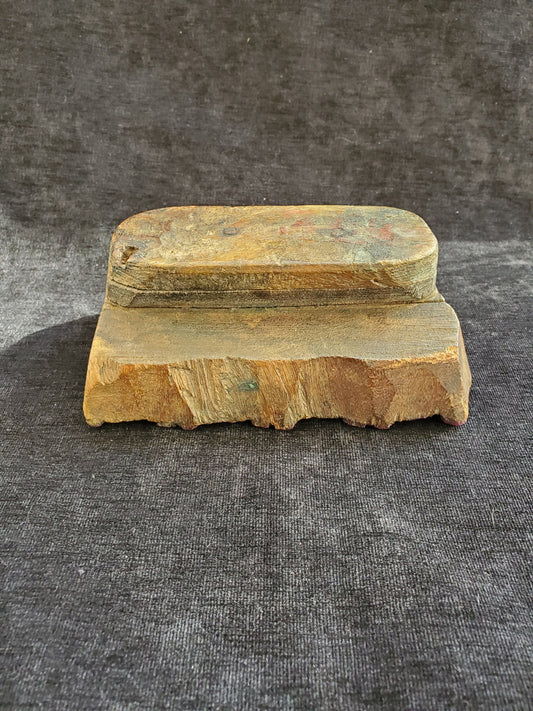 Handcarved Wood Block Stamp Made in India - Vintage Boho repeating Floral Design