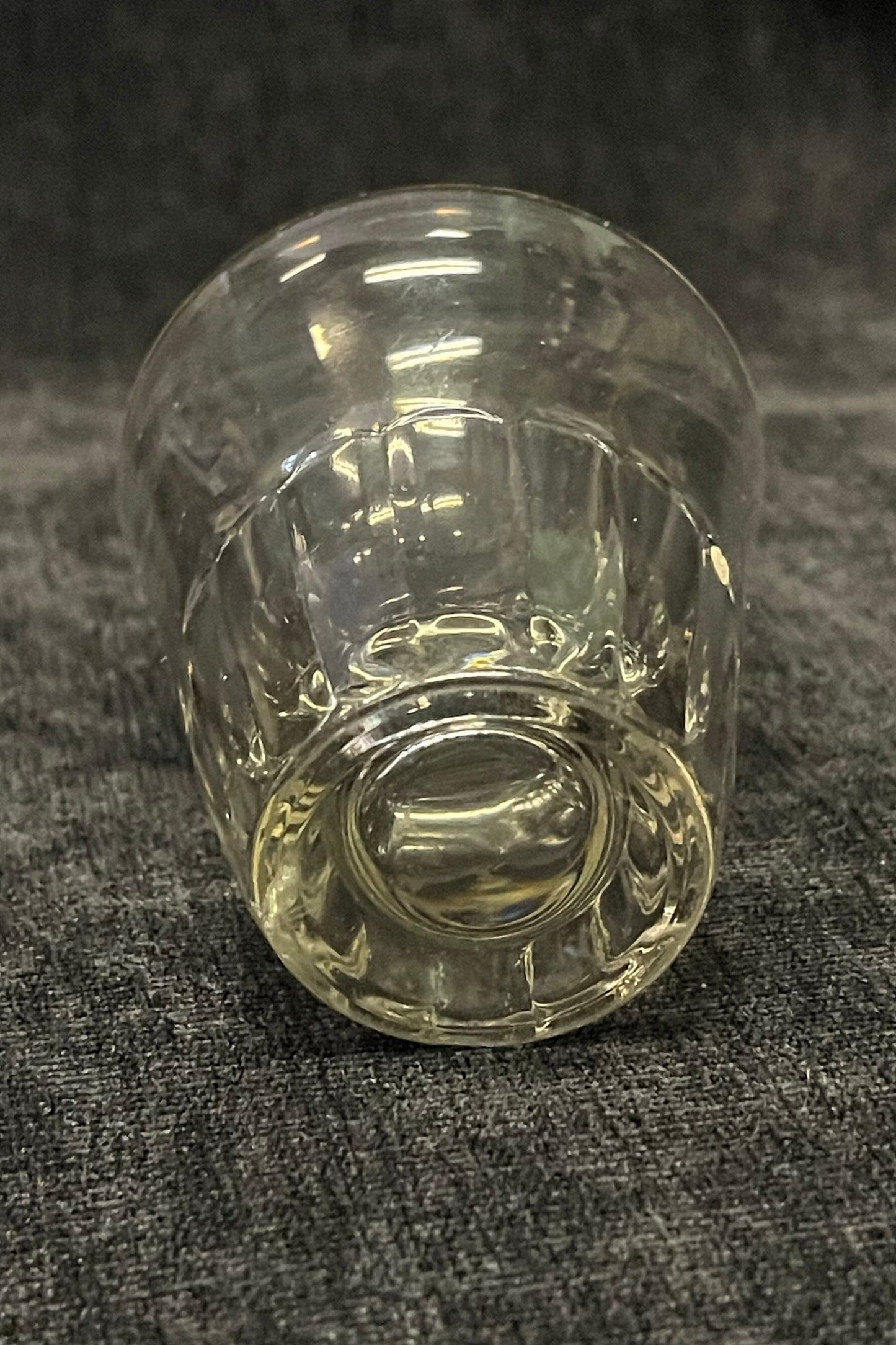 Wide Mouthed Shot Glass with Weighted Ridged Bottom  Single Shot