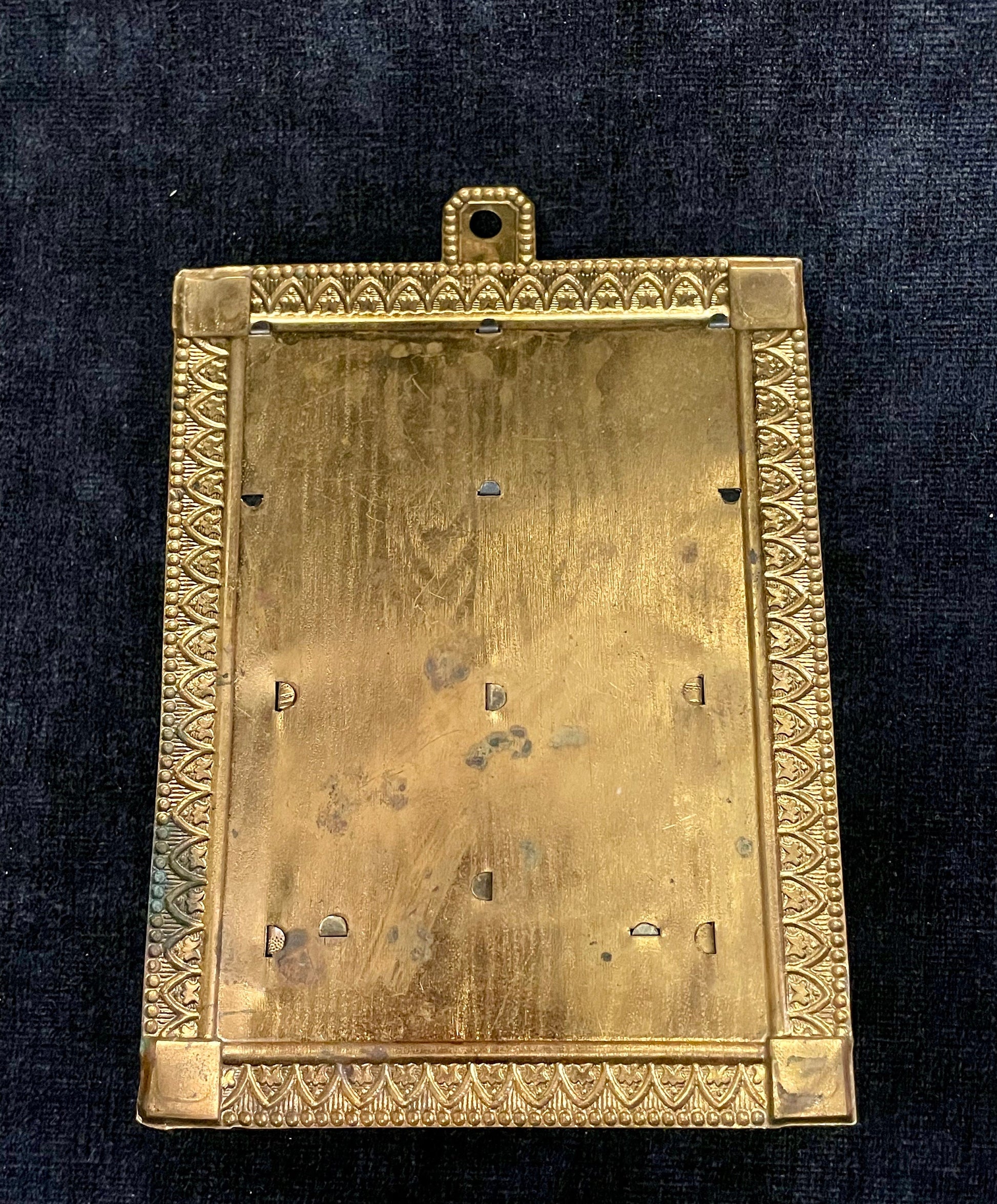 Brass Match Safe Holder Victorian Cherubs and Gondolas