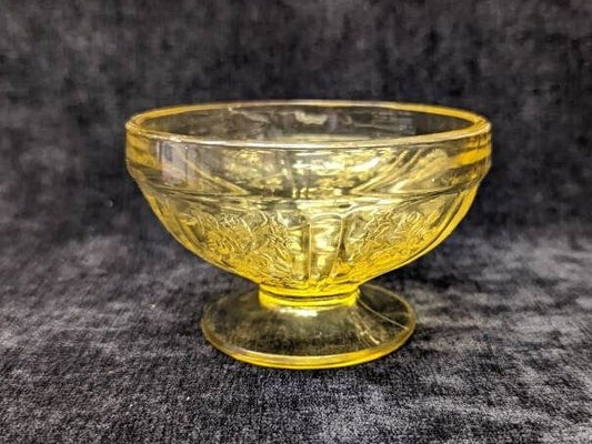 Federal Amber Depression Glass Dessert/Compote Cups - 3 Sold Individually, Vintage 1930s