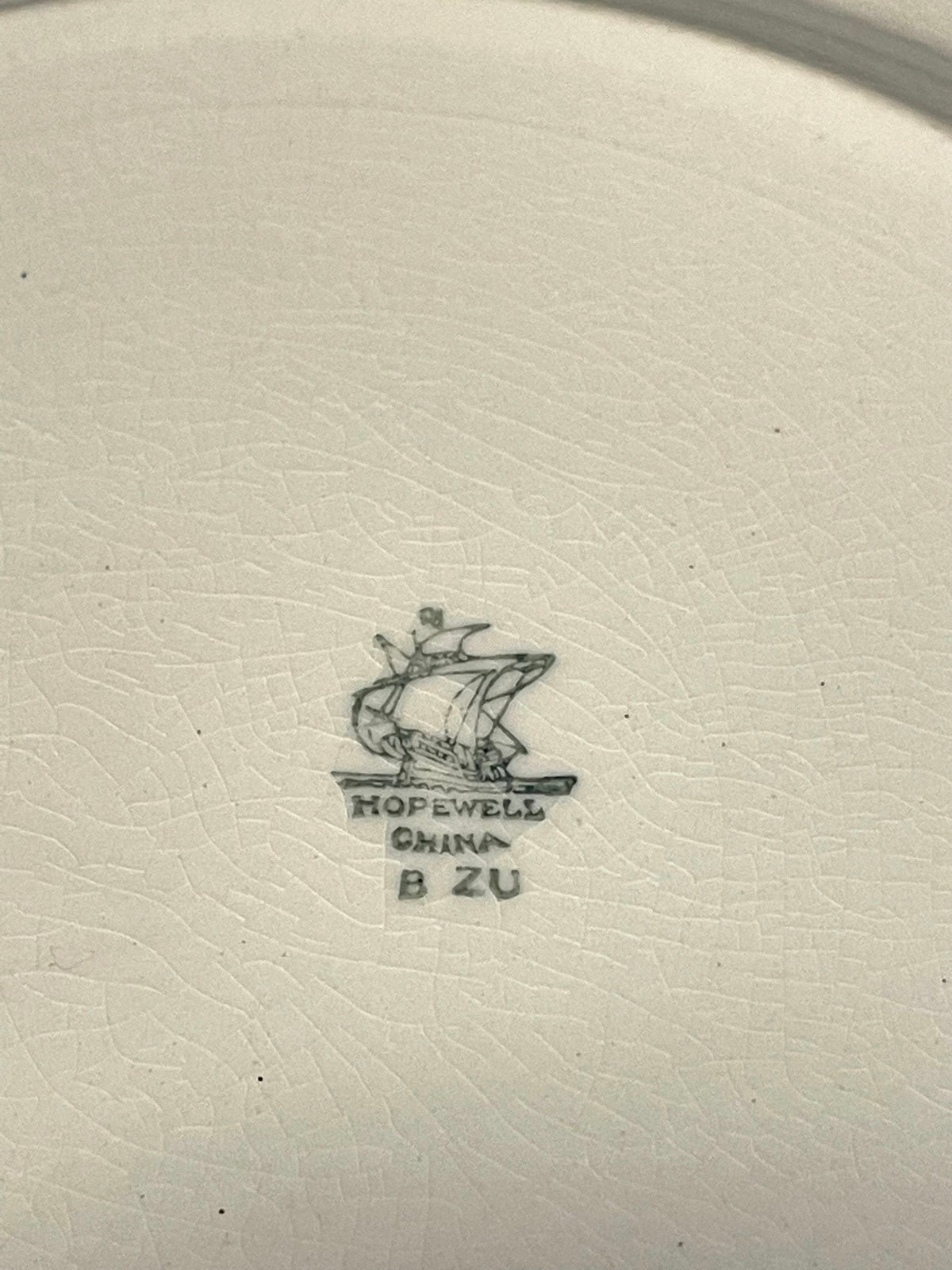 Hopewell China 9" Plate - Vintage