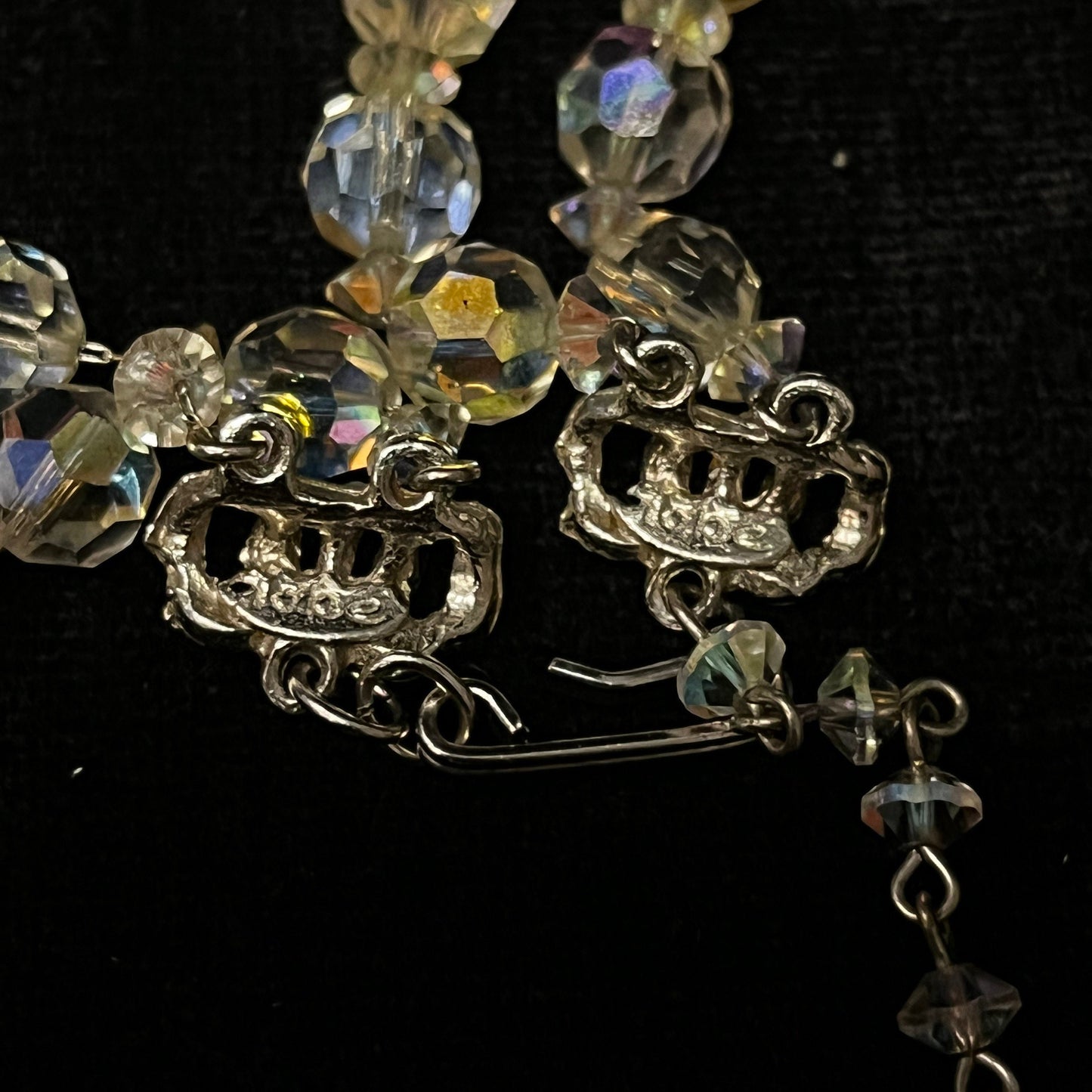 Hobe' Iridescent Double Strand Austrian Crystal Princess Necklace - Wedding Perfect