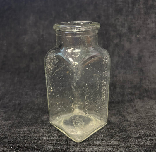 WmR Warner and Company Vintage Glass Bottle-Antique Medicine Bottle-
