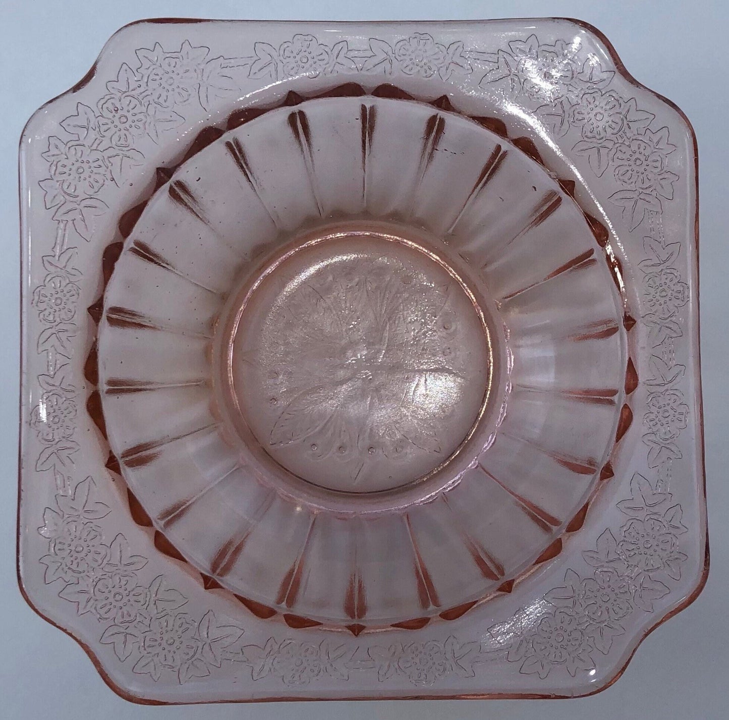 1930s Jeannette Pink Depression Glass Berry Bowls RARE - Adam Pattern Pink Depression Glass - 12 available, Sold Individually