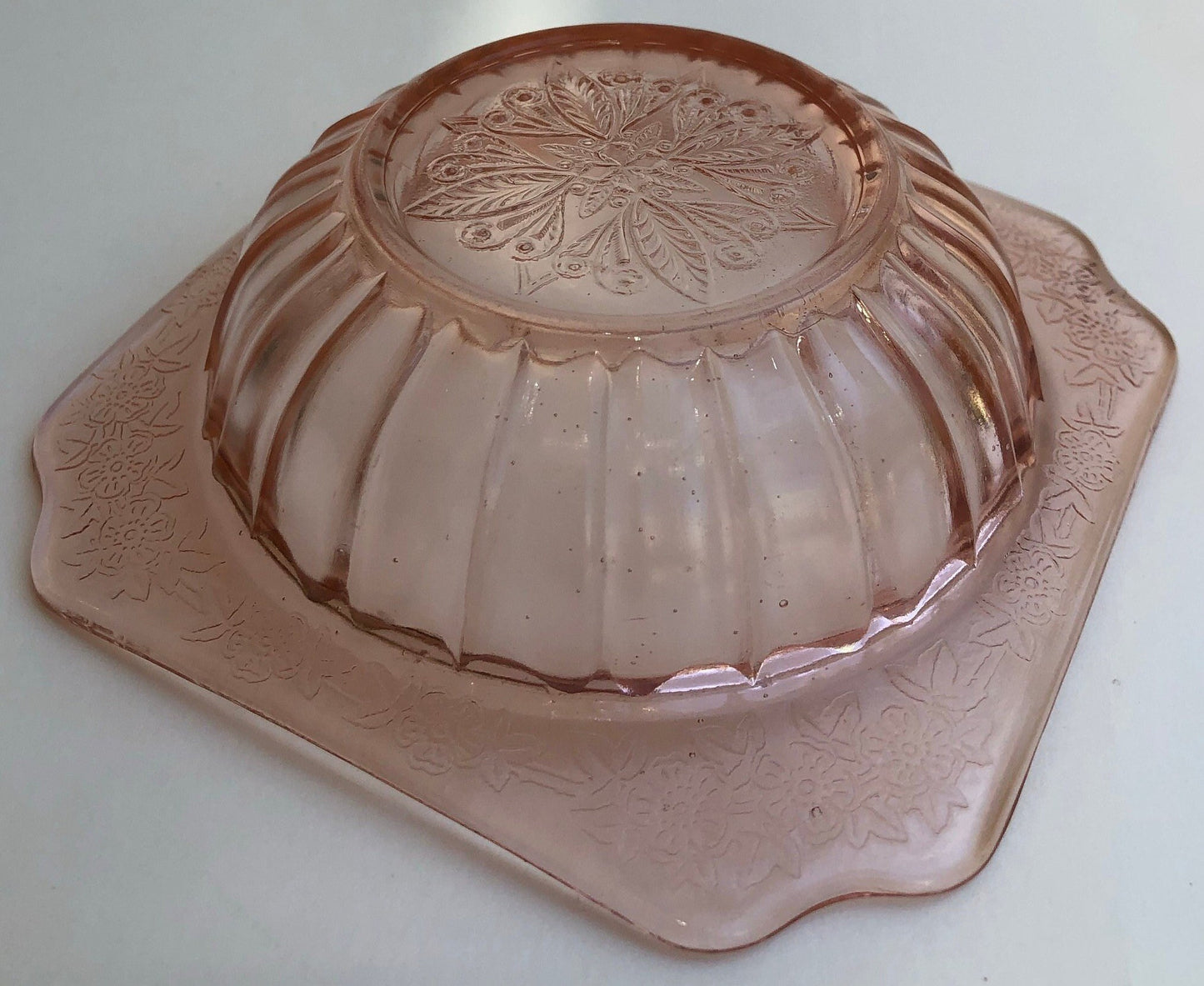 1930s Jeannette Pink Depression Glass Berry Bowls RARE - Adam Pattern Pink Depression Glass - 12 available, Sold Individually