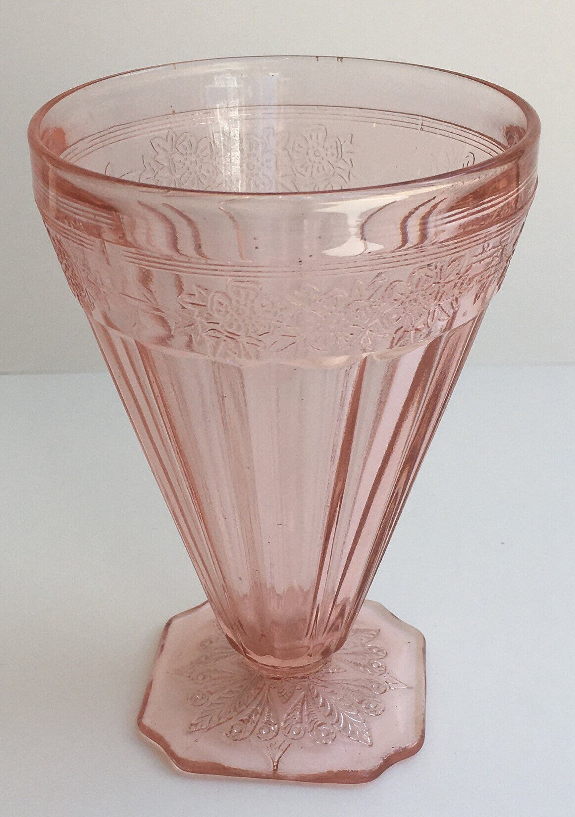 1930s Jeannette Adam Tumblers Pink Depression Glass - 8 Available, sold Individually