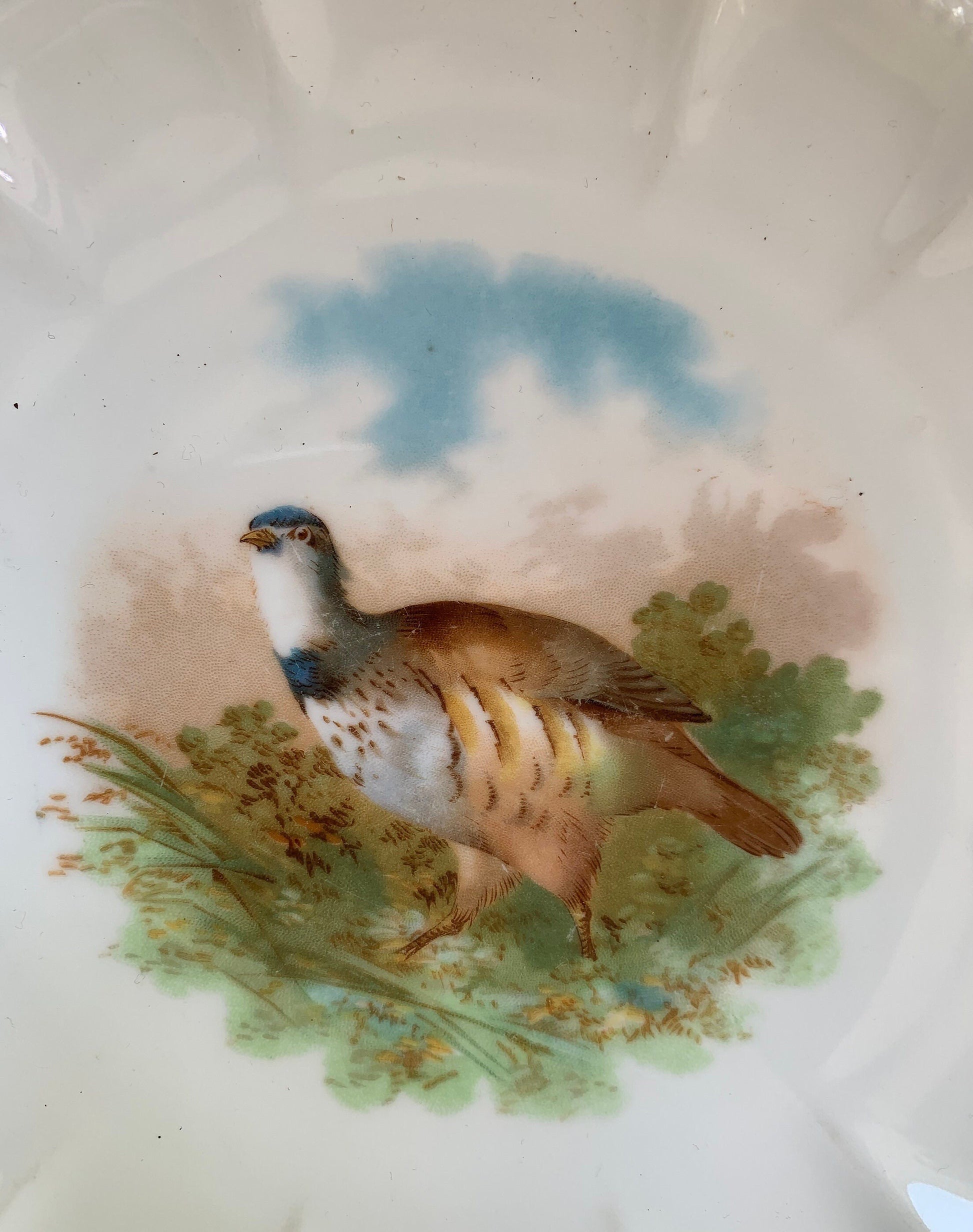 Bavaria Game Bird Plates-Set of Two, Pheasant and Partridge - Vintage