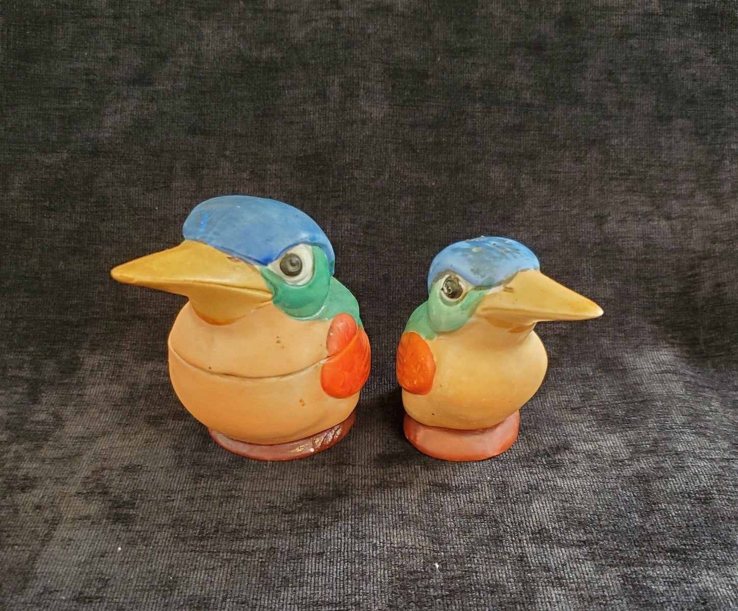 German Porcelain Mustard Dish and Pepper Shaker, Vintage, Made in Germany