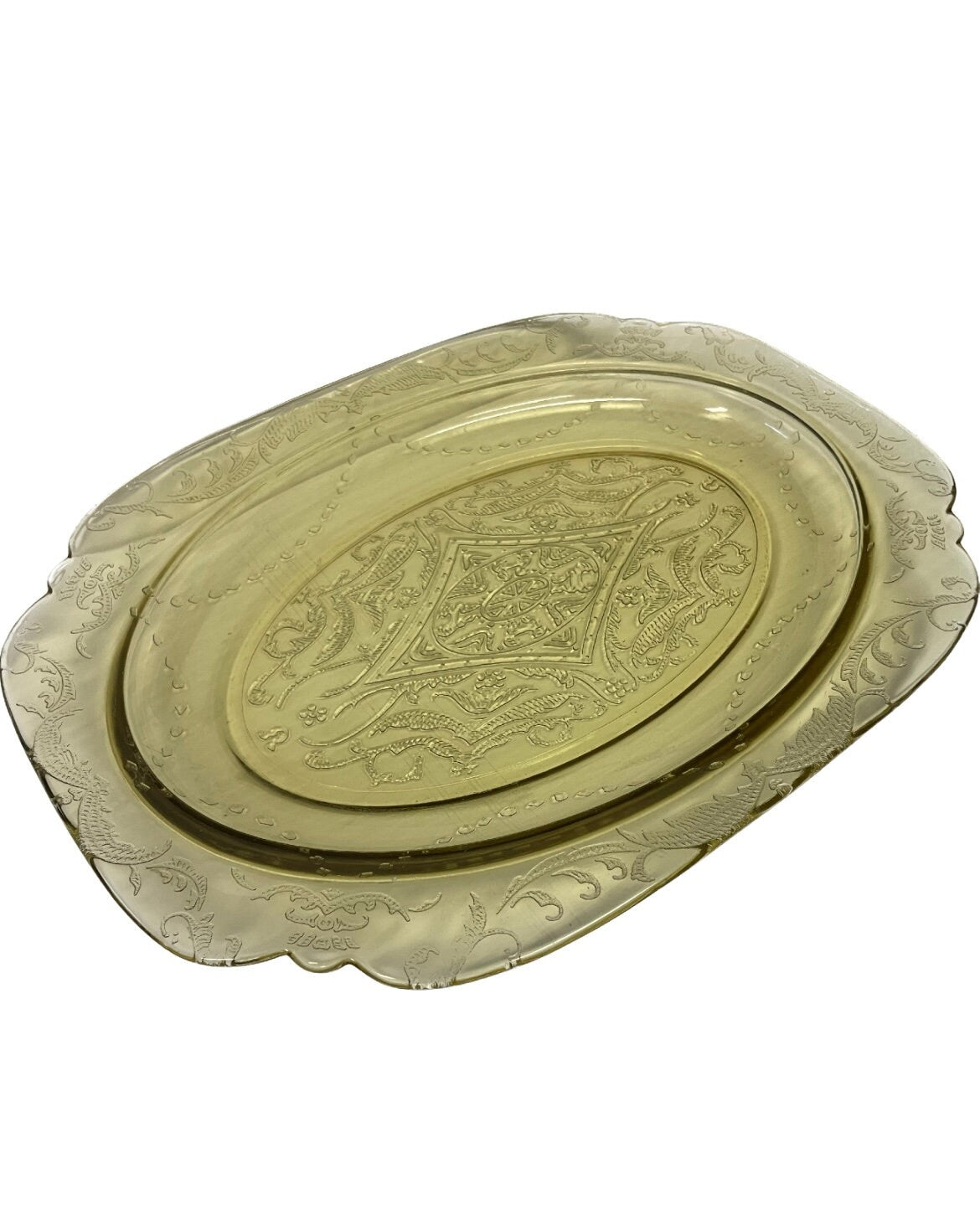 Oval Platter - Madrid Amber - Federal Glass - Made in 1930s Depression Glass - 3 Sold Separately
