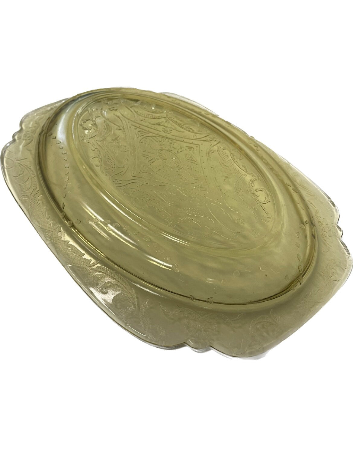 Oval Platter - Madrid Amber - Federal Glass - Made in 1930s Depression Glass - 3 Sold Separately