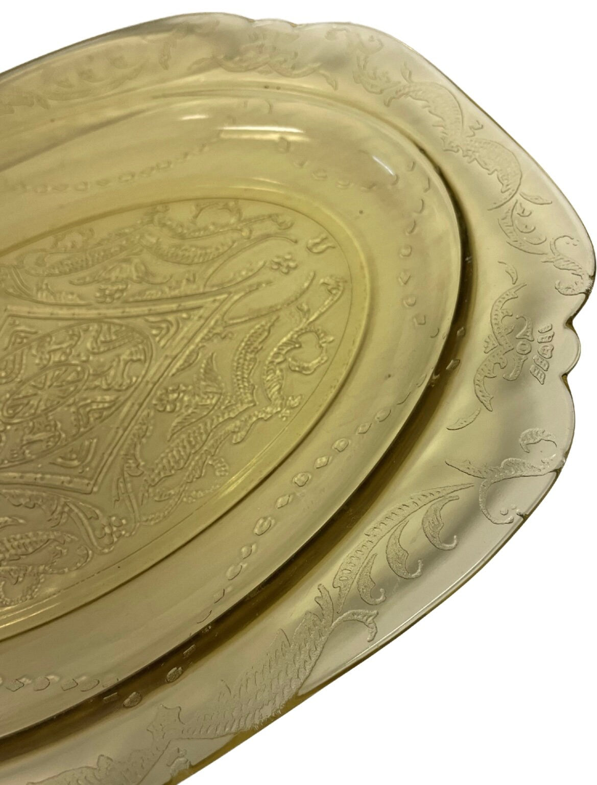 Oval Platter - Madrid Amber - Federal Glass - Made in 1930s Depression Glass - 3 Sold Separately