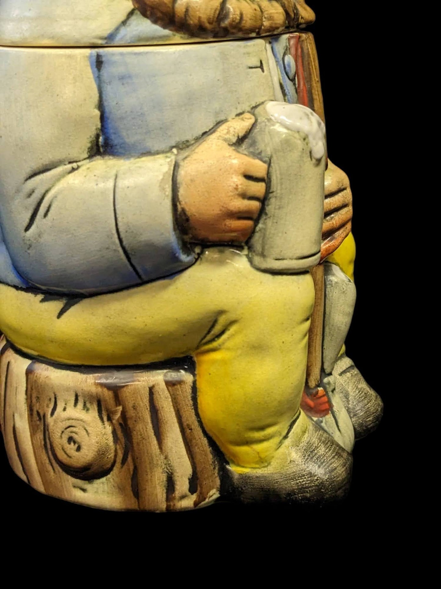 Rosskropf and Gerz Stein 1901 - Antique Gnome Character Beer Stein