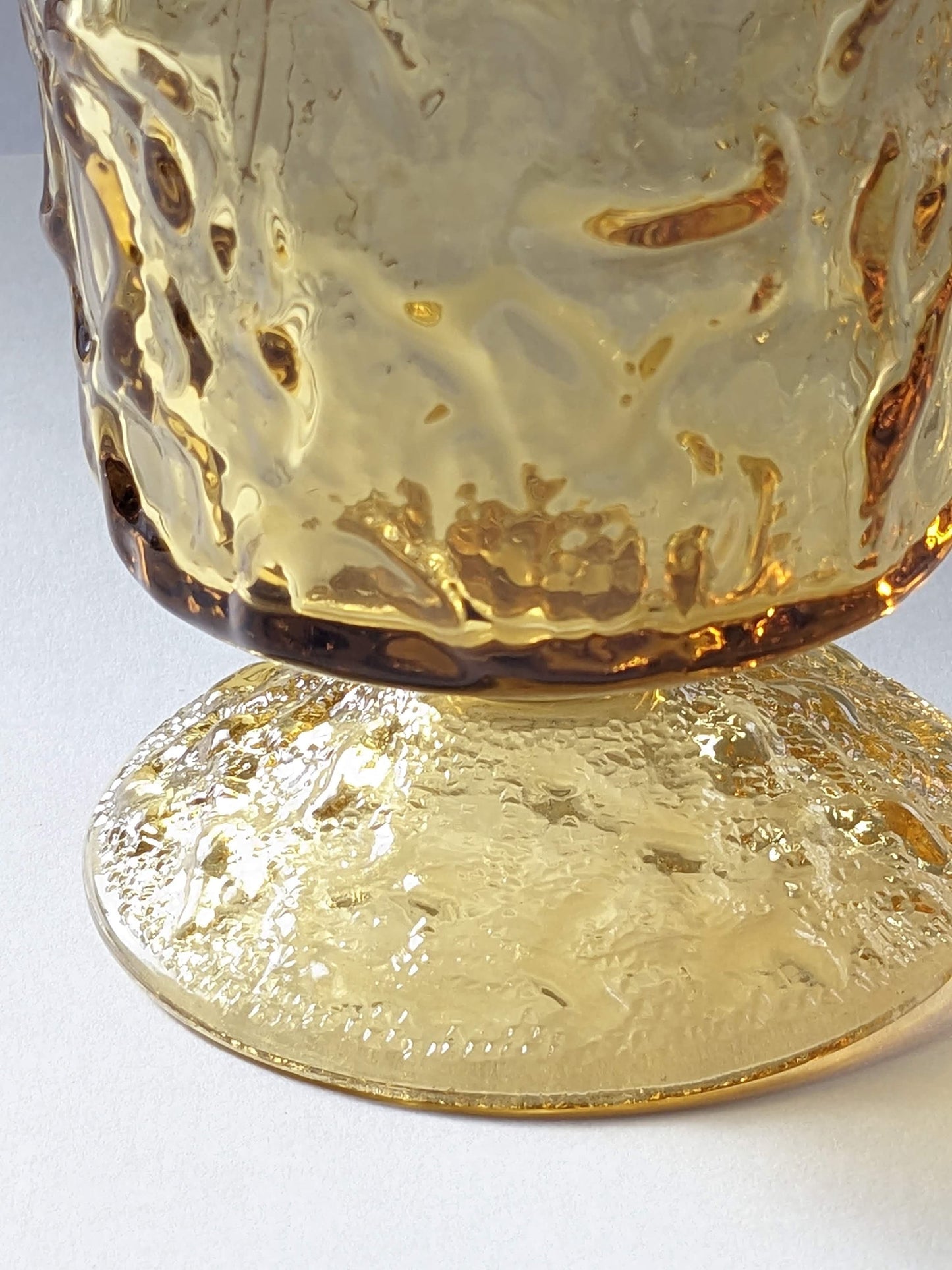 Anchor Hocking Milano Honey Gold Glasses-4 available, sold individually.