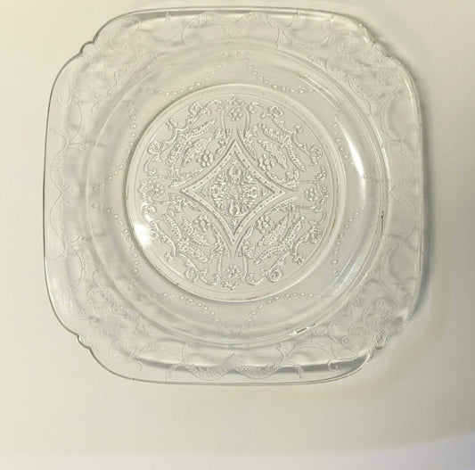 Clear Federal Glass Plates- Vintage- SOLD INDIVIDUALLY